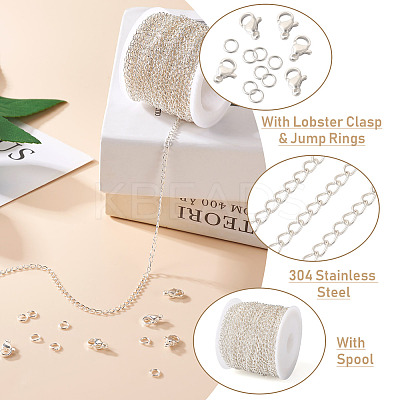 DIY Chain Bracelet Necklace Making Kit DIY-YS0001-43-1