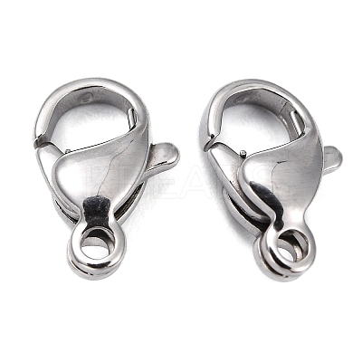 Tarnish Resistant Polished 316 Surgical Stainless Steel Lobster Claw Clasps LS-STAS-R072-11A-1