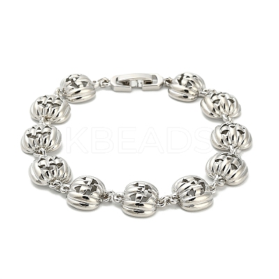 Halloween Brass Link Bracelets for Women BJEW-B149-02P-1