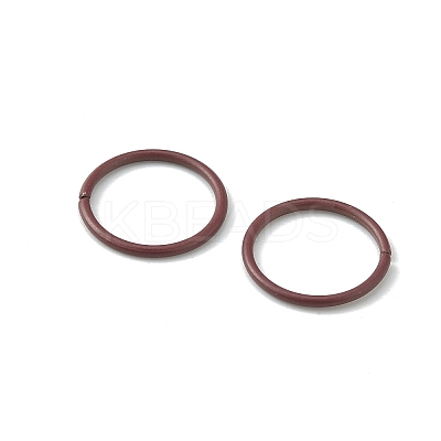 100Pcs Baking Paint Zinc Alloy Open Jump Rings FIND-WH0032-85B-07-1