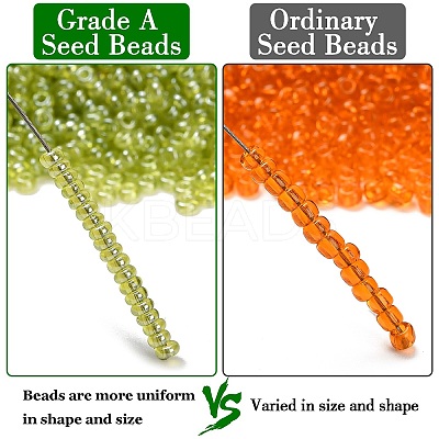 12/0 FGB Grade A Round Glass Seed Beads SEED-Q011-F518-1