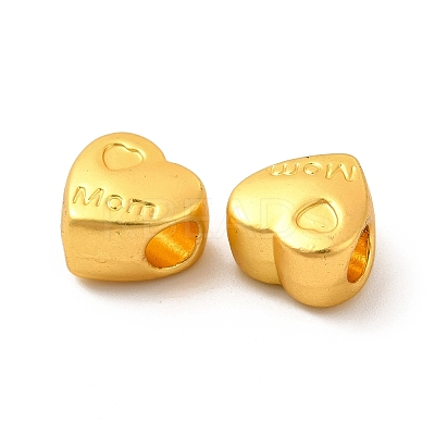 Mother's Day Rack Plating Alloy European Beads PALLOY-F287-37MG-1