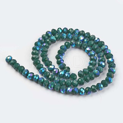 Electroplate Opaque Solid Color Glass Beads Strands LS-EGLA-A034-P8mm-L06-1