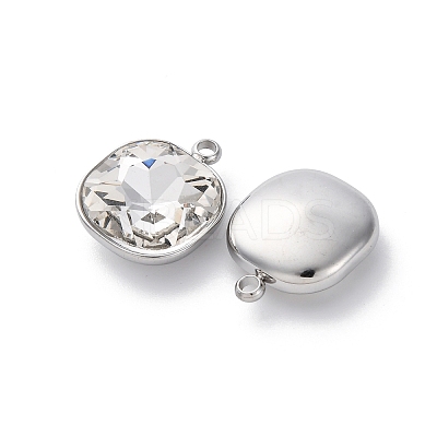 304 Stainless Steel Rhinestone Pendants STAS-B090-01P-05-1