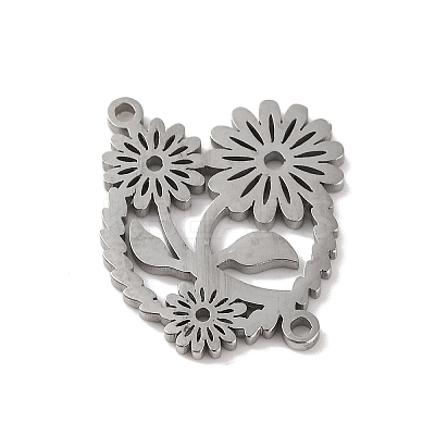 Non-Tarnish 304 Stainless Steel Hollow Connector Charms LS-STAS-Z069-05P-1