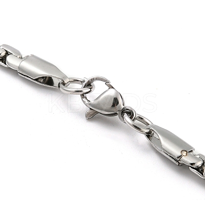201 Stainless Steel Chain Necklaces LS-NJEW-P295-02P-1-1
