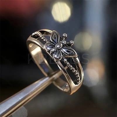 Butterfly Hollow Out Alloy Finger Rings FS-WG9DE85-02-1