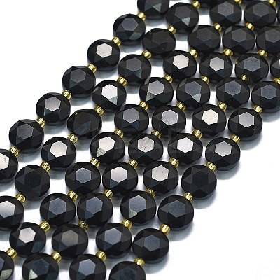 Natural Obsidian Beads Strands G-C116-A105-01-1