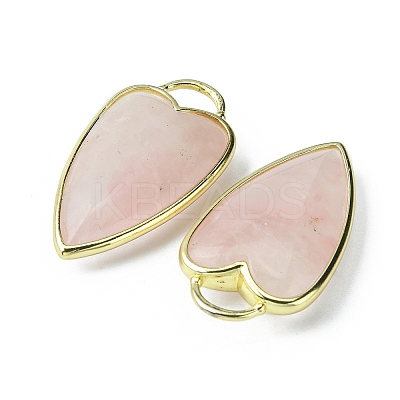 Natural Rose Quartz Pendants G-O204-02I-1