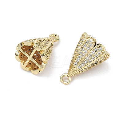 Brass Micro Pave Cubic Zirconia Pendants KK-Z143-03G-01-1