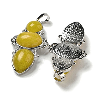 Natural Topaz Jade Pendants G-Q158-04Q-1