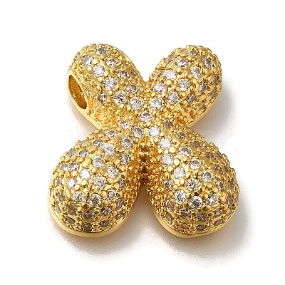 Brass with Cubic Zirconia Pendants KK-Q818-02X-G-1