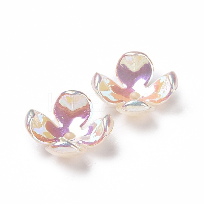 Opaque Acrylic Bead Caps OACR-E013-08-1