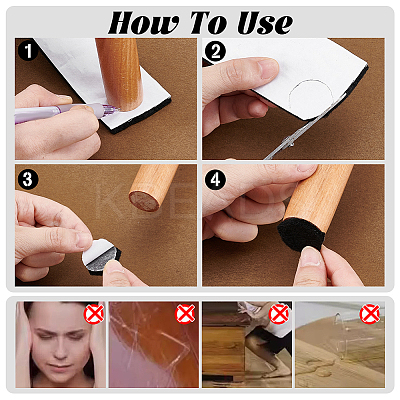 6M Self-adhesive Felt Fabric AJEW-WH0007-39A-1