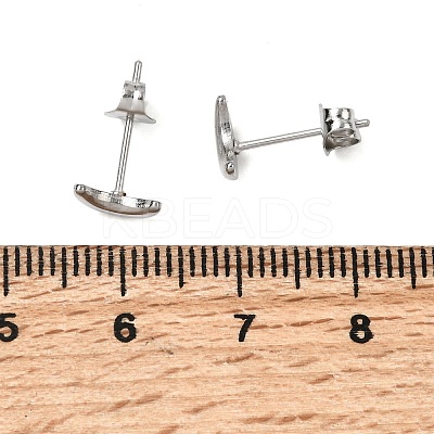 304 Stainless Steel Stud Earrings for Women EJEW-G459-01B-P-1