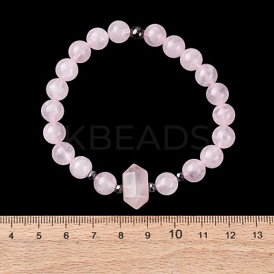 Natural Mixed Gemstone Beaded Stretch Bracelet for Women BJEW-A145-01-1