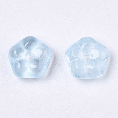 Transparent Baking Paint Glass Beads DGLA-R052-002-A01-1