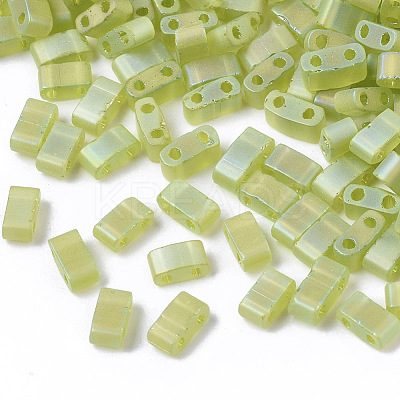 2-Hole Transparent Glass Seed Beads SEED-S023-41B-02-1