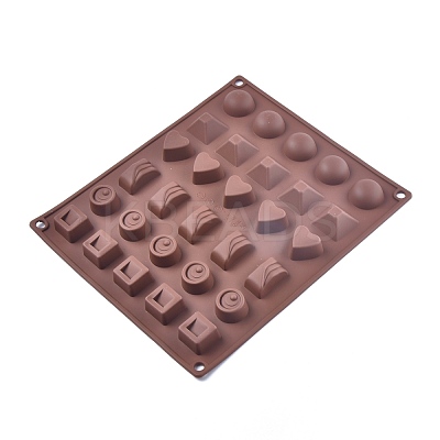 Valentine's Day 30 Compartments Geometry Food Grade Silicone Molds DIY-L020-47-1