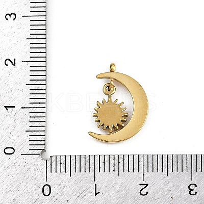 304 Stainless Steel Rhinestone Pendants X-STAS-L296-11G-1