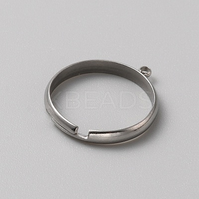 304 Stainless Steel Loop Ring Base FIND-WH0161-31A-P-1