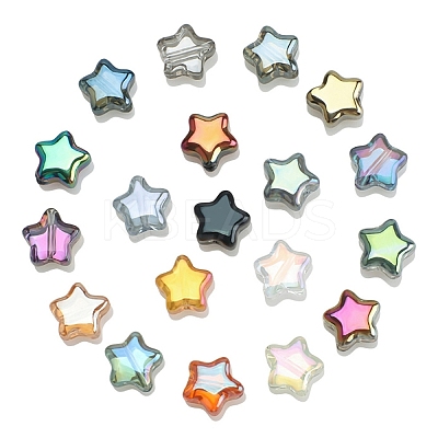 Electroplated Glass Bead GLAA-WH0042-23-1