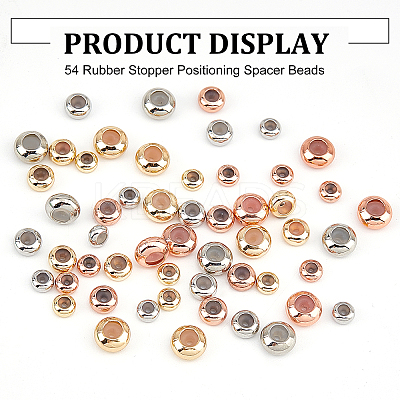54Pcs 9 Style Brass Beads KK-AR0002-50-1