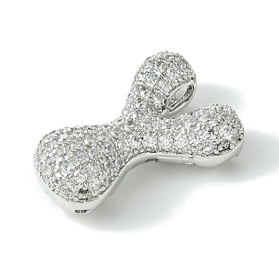 Rack Plating Brass Cubic Zirconia Pendants KK-S378-02P-Y-1