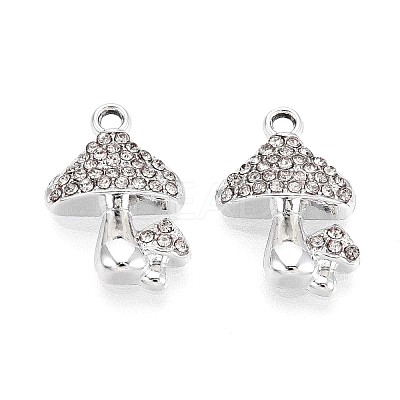 Rack Plating Alloy Rhinestone Pendants PALLOY-T091-25M-P-1