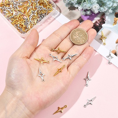120Pcs 2 Styles Alloy Pendants FIND-YW0011-38-1