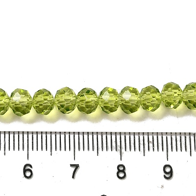 Transparent Baking Paint Glass Beads Strands DGLA-A034-T6mm-D05-1