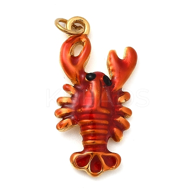 304 Stainless Steel Enamel Pendants STAS-B093-33G-01-1