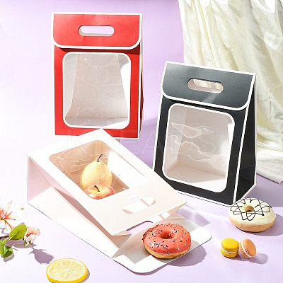 12Pcs 4 Styles Paper Packing Tote Bags ABAG-CJ0001-07-1