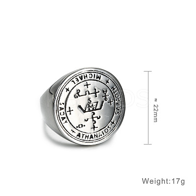 304 Stainless Steel Finger Rings FS-WGA7533-06-1