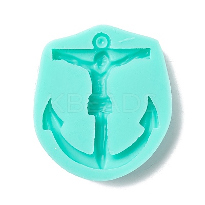 Cross & Anchor Pendant Food Grade Silicone Molds DIY-M040-06-1