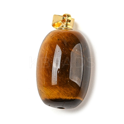 Natural Tiger Eye Pendants G-D094-05A-G-1