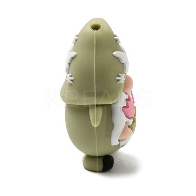 Easter Silicone Focal Beads X-SIL-F020-07-1