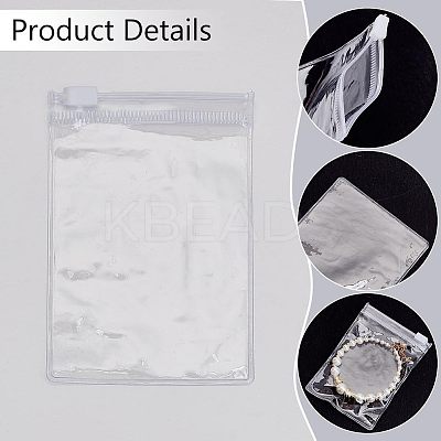 50Pcs 5 Styles PVC Resealable Bags ABAG-WR0001-10-1