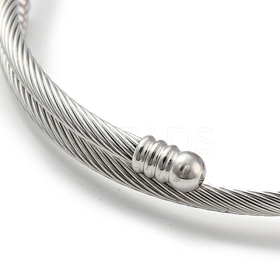 Non-Tarnish 201 Stainless Steel European Bracelet LS-OQ8559-3-1