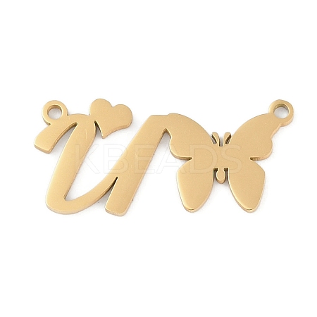 304 Stainless Steel Pendants STAS-L279-002G-U-1