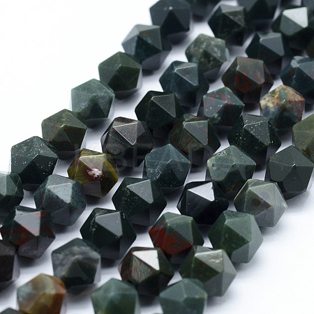 Natural Bloodstone Beads Strands G-F523-16-10mm-1
