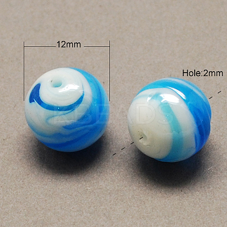 Handmade Lampwork Beads LAMP-S005-4-1