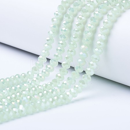 Electroplate Glass Beads Strands EGLA-A034-J10mm-B03-1