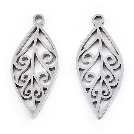 Non-Tarnish 304 Stainless Steel Pendants STAS-T063-207P-1