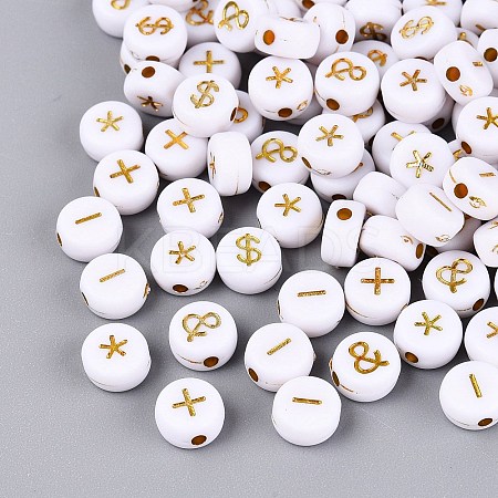 Opaque Acrylic Beads SACR-Q001-10A-1