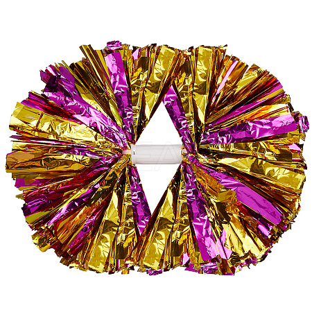 Plastic Cheerleading Pom Poms Cheerleading Hand Flowers AJEW-WH20010-90C-1