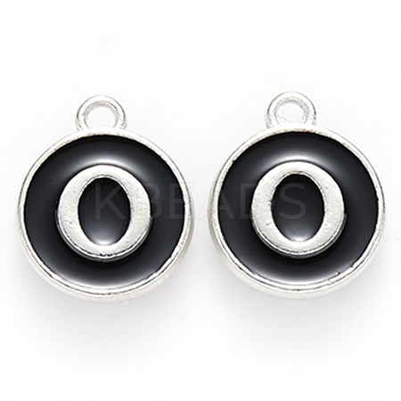 Platinum Plated Alloy Charms X-ENAM-S118-02O-P-1