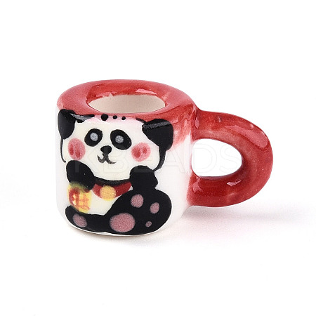 Handmade Porcelain Panda Mug Cup Decoration PORC-T133-23-1