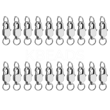 20Pcs Stainless Steel Lobster Claw Clasps STAS-DC0015-61-1