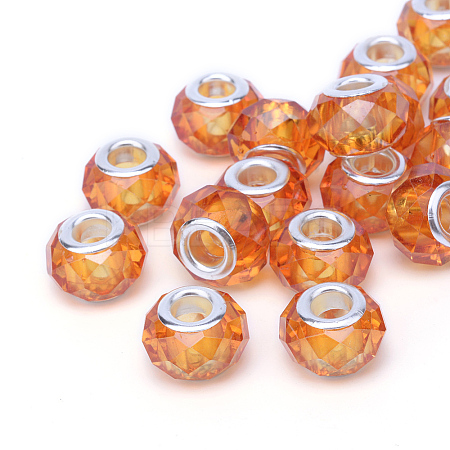 Handmade Glass European Beads LS-X-GPDL25Y-44-1